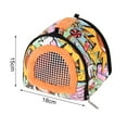 thumbnail image 5 of Portable Small Animals Hedgehog Hamster Carrier Bag Case with Detachable Strap Zipper Breathable Small Guinea Pig Rat Chinchillas Hamster Hedgehog Carrier Pounch Bag for Small Animal Carriers, 5 of 7