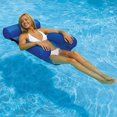 thumbnail image 5 of Hamaca para piscina, reclinable flotante, silla de piscina inflable, hamaca flotante plegable para agua, hamaca flotante reclinable para adultos, azul (100x120cm), 5 of 5