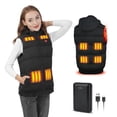 thumbnail image 2 of Rrtizan Gilet Riscaldato, Giacca Riscaldata Elettrica USB per Uomo e Donna, 3 Livelli di Temperatura, Giubbotto Riscaldato Impermeabile Invernale Cald-A-Batteria inclusa-XS, 2 of 5