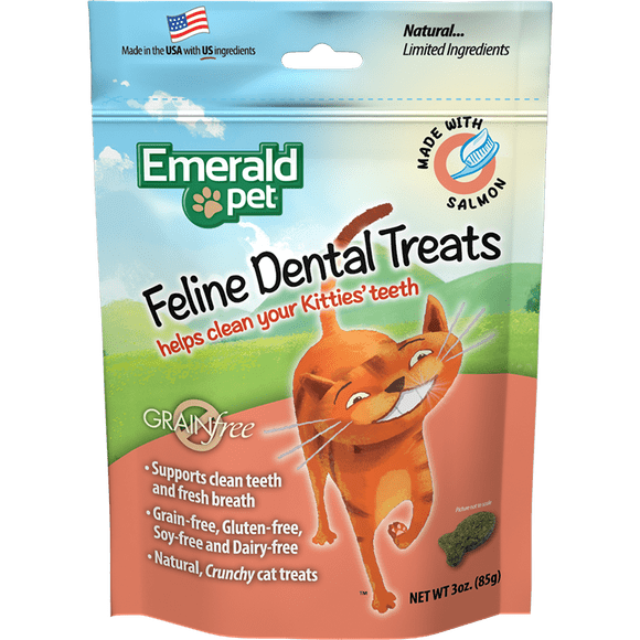 Premios Dentales para Gato Emerald Pet Sabor Salmón Emerald Pet DentalSalmon