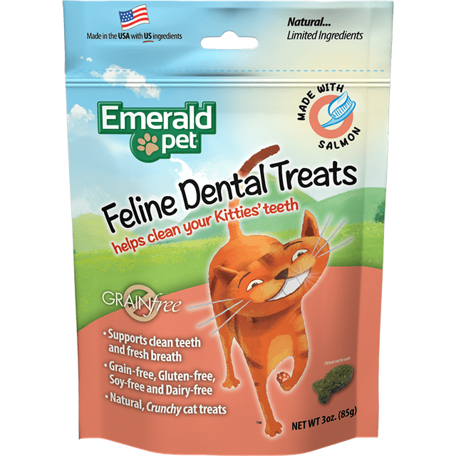 Premios Dentales para Gato Emerald Pet Sabor Salmón Emerald Pet DentalSalmon