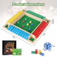 thumbnail image 2 of Juego Shut The Box Uowivi de madera para matemáticas, tablero de 12" colorido, 2 of 7