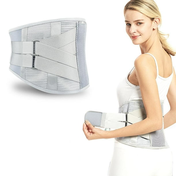 Lumbar spine support belt for the lumbar belt Slipped disc, lumbar spine support belt Back support belt Orthopedic lumbar support belt Back bandage with curved aluminum strips for sciatica