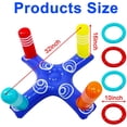 thumbnail image 2 of Anillo inflable para piscina, juego de piscina, juguetes, flotadores de playa, juegos al aire libre, regalos de fiesta para adultos, azul brillar Juguete, 2 of 5