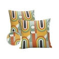 thumbnail image 2 of Outdoor Throw Pillow Cover Middle Century Geometric Art Waterproof Cushion Covers 2 Pack Retro Nordic Abstract Arch Pillow Cases Home Decoration for Patio Garden Couch Sofa, 2 of 7