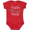 thumbnail image 3 of Inktastic Faith Over Fear with Laurels Boys or Girls Baby Bodysuit, 3 of 5