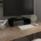 thumbnail image 2 of Mueble TV VidaXL Glass Cristal negro templado 40x100x40 cm, 2 of 7