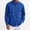 Blue, variant on WRFWUL Mens Long Sleeve Button Down Shirts Lightweight Collared Solid Color Blouses Regular Fit Dress Tops with Pocket