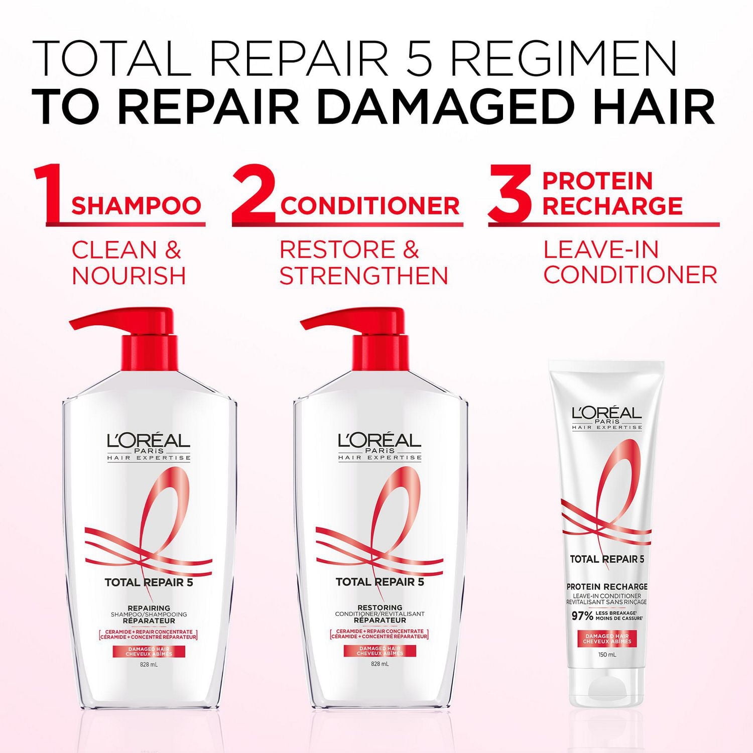 L'Oréal Paris Hair Expertise Total Repair 5 Revitalisant sans rinçage 150ml Traitement sans rinçage