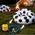 Cadancy Inflatable Chair Giant Soccer Ball Lounger Blow Up Seat Couch ...