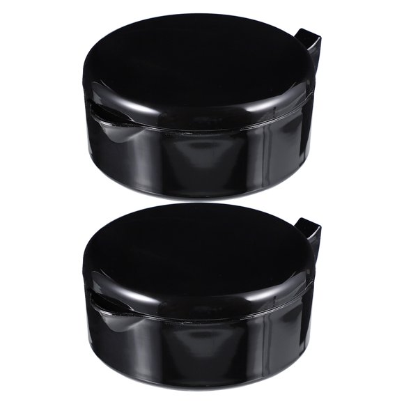 CIMAXIC Practical Inkwell with Lid for Writing Use Durable PP Material Black Color Always Ready to Serve Your Calligraphy Needs 2 Pcs,4.33"X4.33"X1.77"