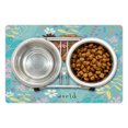 thumbnail image 1 of Saying Pet Mat for Food and Water, Parent and Baby Elephant on a Floral Background with a Loving Mothers Day Slogan, Non-Slip Rubber Mat for Dogs and Cats, 18" X 12", by Ambesonne, 1 of 2