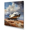 thumbnail image 2 of Designart "In the Space Shuttle s Journey II" Space Shuttle Wall Art Living Room, 2 of 5