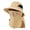 Khaki, variant on Buckets Hats for Outdoor Sun with Detachable Breathable Shield and Versatile All-Season Use for Hiking Fishing Travel Gray