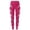Hot Pink, variant on Leggings For Women Breast Cancer Awareness Pink Ribbon Graphic Breathable Seamless Casual Buttery Soft Leggings