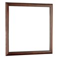thumbnail image 1 of Benjara BM220161 Wooden Frame Mirror with Mounting Hardware, Cherry Brown & Silver, 1 of 4