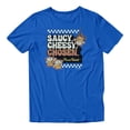 thumbnail image 2 of Disney Pixar Toy Story Saucy Cheesy Chosen Pizza Planet Men's T Shirt (Royal, S-XXXL), 2 of 4