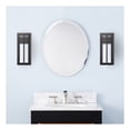 thumbnail image 2 of Southern Enterprises Byron Indoor/Outdoor LED Wall Sconce, 12-3/4"H, White Shade/Black Base, 2 of 7