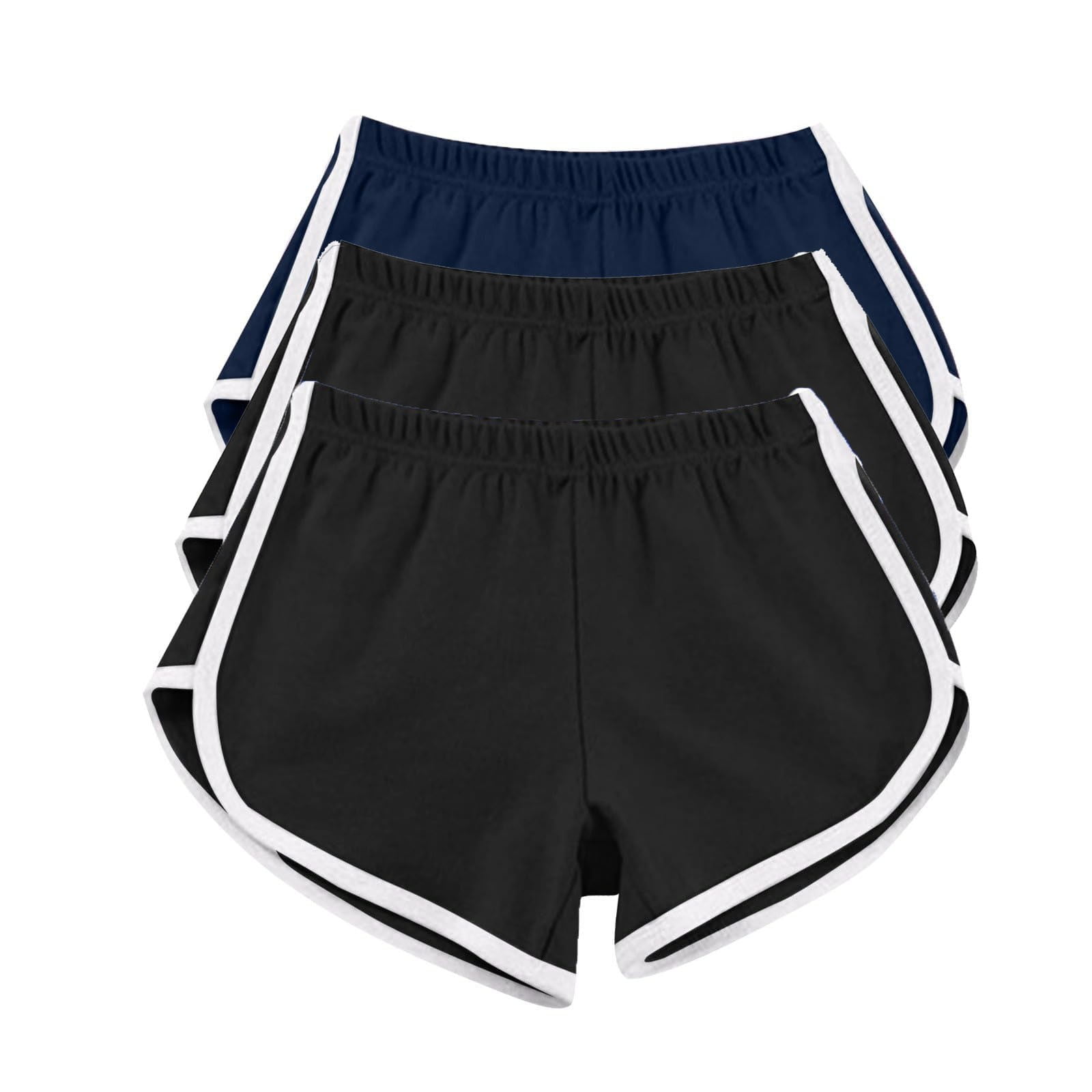 3-Pack Workout Shorts Women's Athletic Yoga Running Gym Shorts