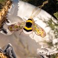 thumbnail image 3 of OIUR Stained Glass Pendant Sun Catcher Bee Hanging Ornament Easy to Hang Handmade Stained Glass Window Hanging Suncatcher Decoration, 3 of 7