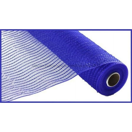 10"X10Yd Wide Foil Mesh Royal Blue W/Blue Foil RE136625