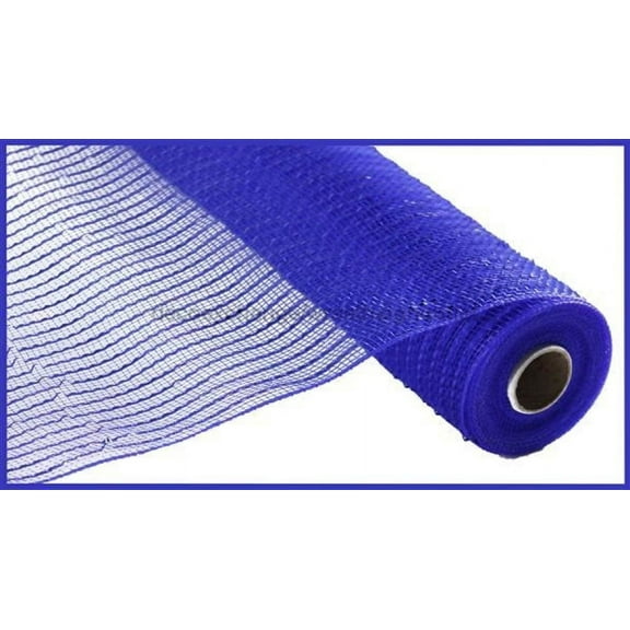 10"X10Yd Wide Foil Mesh Royal Blue W/Blue Foil RE136625