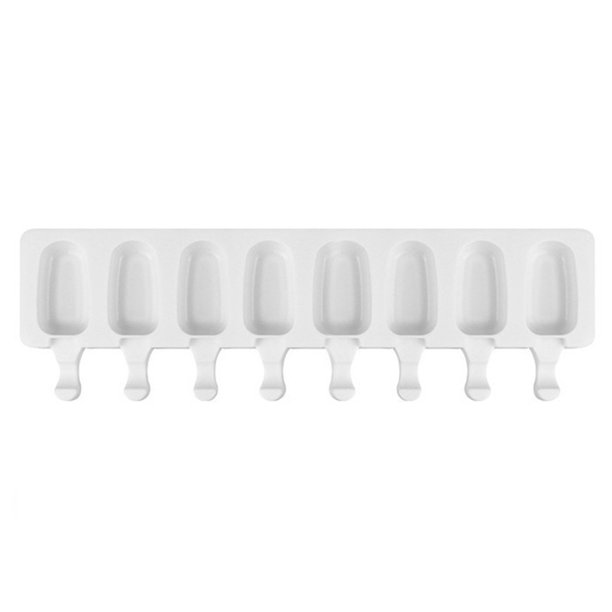 Moldes de silicona para hielo elípticos de 8 compartimentos: empieza a preparar tus deliciosos helados caseros