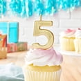 thumbnail image 3 of 12 Pack: Gold Number Candle by Celebrate It, 3 of 3