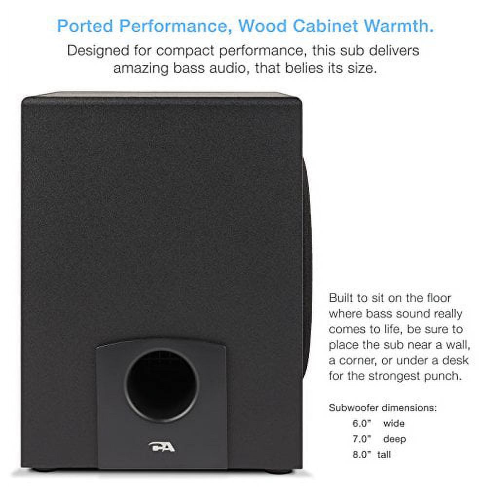 Cyber Acoustics 2.1 Subwoofer Speaker System with 18W of Power - Great for Music, Movies, Gaming, and Multimedia Computer Laptops (CA-3090) - image 4 of 7