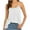 White, variant on Timegard Womens Tank Tops Scoop Neck Ruched Loose Soft Sleeveless Tops Camis Casual Summer Solid Color