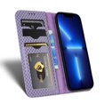 thumbnail image 6 of SaniMore for iPhone 14 Pro Max 6.7" Magnetic Flip Wallet Case, Soft TPU Internal Case with Card Slot & Multi-Angle Kickstand Shockproof Protective Case for Men Ladies, Purple, 6 of 7