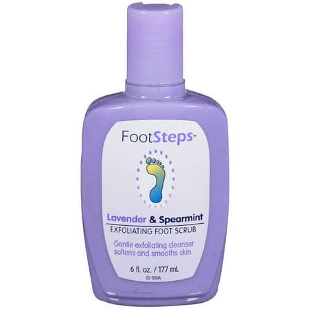 Foot Steps: Exfoliating Lavender & Spearmint Foot Scrub, 6 fl oz