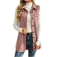 thumbnail image 2 of Livrdious Fall Cardigan for Women Sleeveless Open Front Cardigan Vest Casual Button Down Waffle Knit Coat, S-XXL, 2 of 8