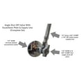 thumbnail image 2 of Miiflex 4AQP12B, Silver Stainless Steel 1/2 in Angle Shut Off Valve, 2 of 7