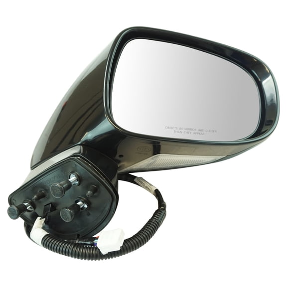 TRQ Passenger Side Power Heated Mirror Smooth Black with Memory Fits 2008-2009 Lexus ES350 LX1321134