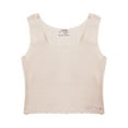 thumbnail image 5 of Rswnyirn Kids Puberty Girls Sleeveless Round Neckline Solid Color Vest Top Casual Padded Underwear Nude 160, 5 of 7
