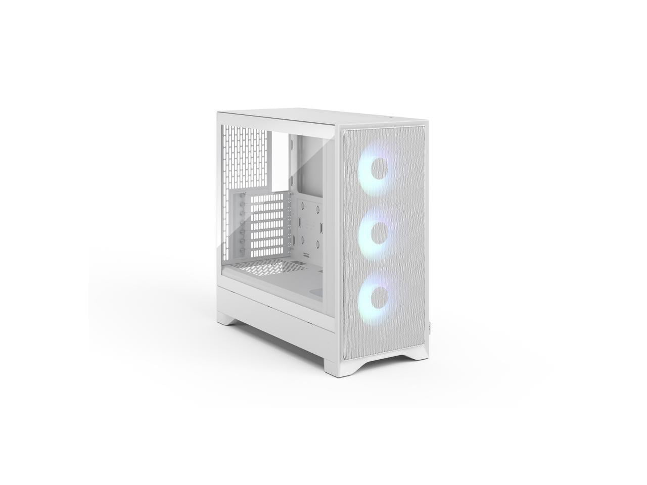 Fractal Design Pop 2 Air White RGB - Tempered Glass - Performance Airflow PC Gaming Case - Mesh Front Panel - Three 120 mm RGB Fans Included - Spacious Interior - ATX/mATX/ITX Motherboard Support