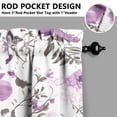 thumbnail image 5 of Pioneer Kitchen Curtains and Valance Set 36 Inch Tier Purple Floral Wildflower Farmhouse 3 Pieces Set Dining Room Small Curtain Drapes Cafe Curtains Valance for Home Decor Rod Pocket, 5 of 6