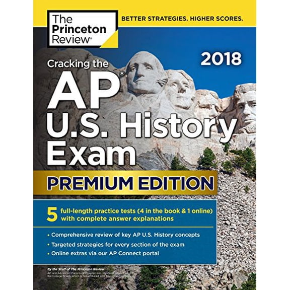 Pre-Owned Cracking the AP U.S. History Exam 2018, Premium Edition (Paperback) 1524710628 9781524710620