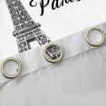 thumbnail image 4 of Homewish Chic Bowtie Rose Blackout Curtains Set of 2 (52x84 Each),Paris Eiffel Tower Window Curtains,Yellow White Curtains and Drapes For Kids,Luxury Bedroom Decor, 4 of 6