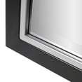 thumbnail image 4 of Head West Beveled Edge Rectangle Wall Mirror with Brushed Chrome and Black Metal Frame for Home Interior Accent 24" x 30", 4 of 8