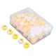 thumbnail image 5 of 74 Uds. Cuentas redondas para el cabello, accesorios para peluca trenzada de ganchillo de plástico DIY, cuentas trenzadas para rastas, herramienta para trenzado de cabello, amarillo, 5 of 8