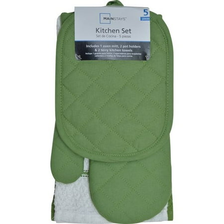 Mainstays 5 Piece Kitchen Set Green Stalk Walmart com Mainstays 5 Piece Kitchen Set Green Stalk Walmart com