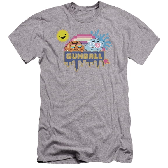 Amazing World Of Gumball - Sunshine - Premium Slim Fit Short Sleeve Shirt - Medium