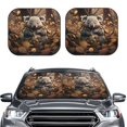 thumbnail image 2 of Yiaed Cute Fallen Leaf Koala Print Car Front Windshield Sun Shade,Foldable Anti-UV Car Sunshade for Front Window for Most Vehicles-Small, 2 of 5