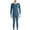 Blue, variant on RYDCOT thermal Underwear for Men: Seamless Warm Thick Wool Long Johns with Polar Fleece Lined, Mens Stretchy Soft Winter Base Layer Blue