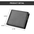 thumbnail image 3 of Men’s Wallets Stylish Bifold Wallets with 9 Credit Credit Cards 1 ID Window Slim Minimalist Front Wallet/Credit Card Holder Great Gift for Men Black, 3 of 7
