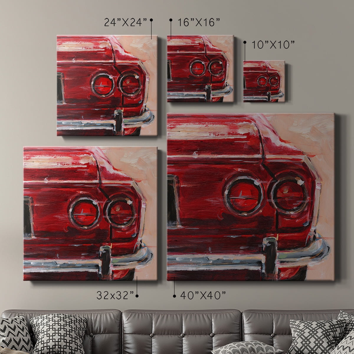 Wexford Home Sportscar Collection IV-Premium Gallery Wrapped Canvas, 32" x 32" - Ready to Hang