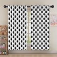 thumbnail image 5 of Blackout Kids Curtains,Black White Soccer Pattern Childrens Insulated Curtains Set Of 2,Bedroom Essentials,Toddler Room Decor 52"x63", 5 of 5