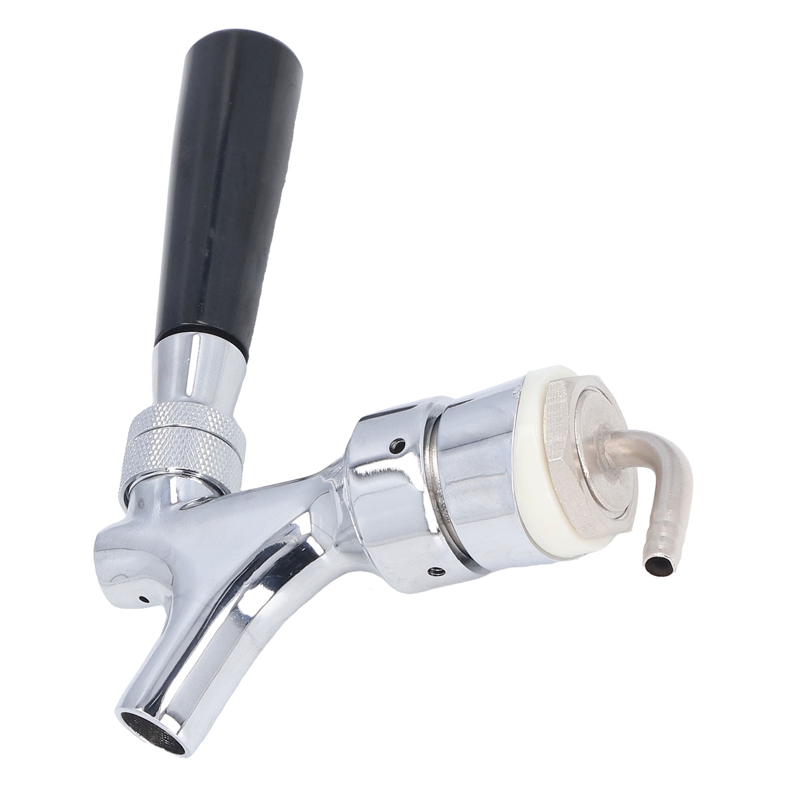 Nieyigj Stainless Steel Beer Tap Faucet, Premium Kegerator Tower Tap for Homebrewing, Silver (Length: 5.12 inches / 13 cm)